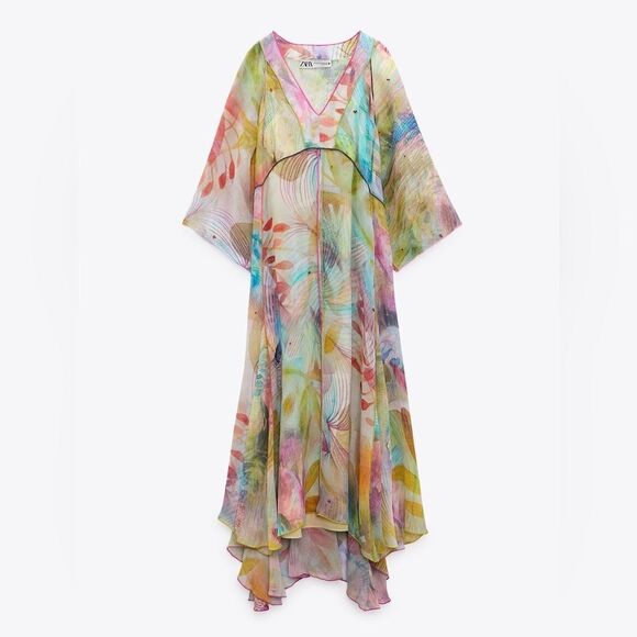 ZARA PRINTED DRESS LIMITED EDITION - Picture 8 of 15